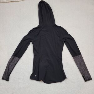 Lululemon Shape Up Nulu Pullover Gray Black Size 6 Hoodie Long Sleeve Jacket
